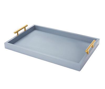MD BHE DECORATIVE TRAY 18IN BLUE