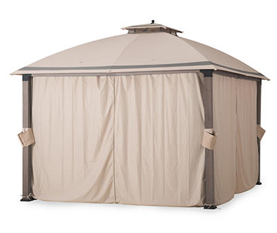 10' x 12' Asheville Soft Top Gazebo with Curtains