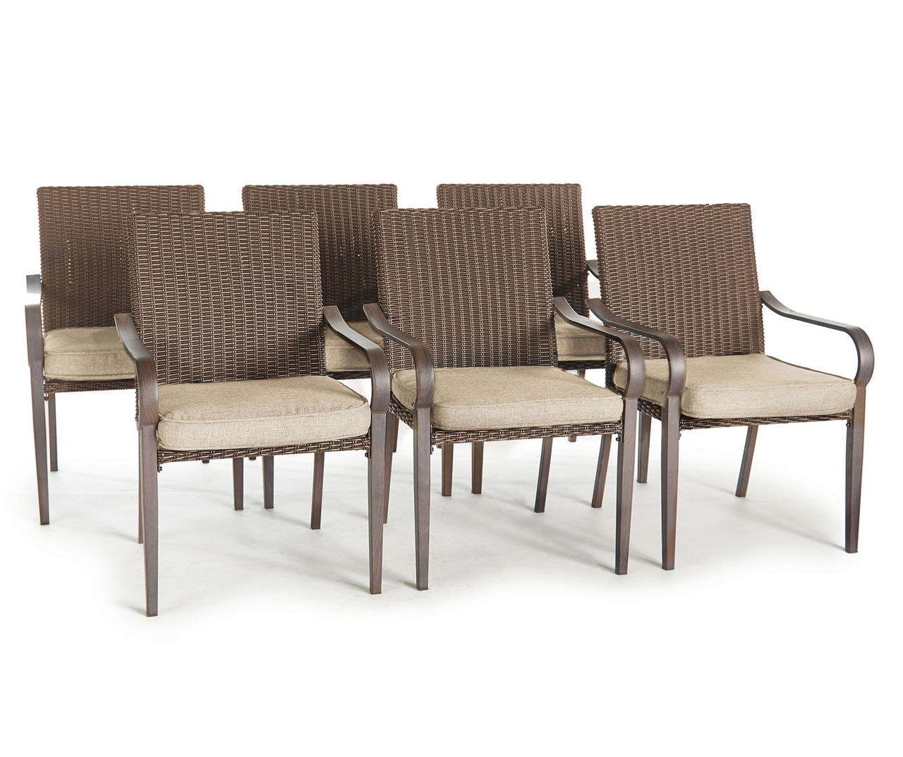 Set of 6 store patio chairs