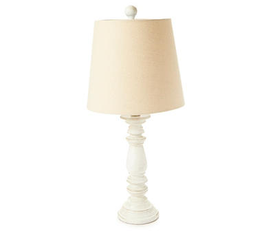 Ivory Spindle Table Lamp