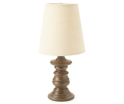 Espresso Brown Spindle Table Lamp
