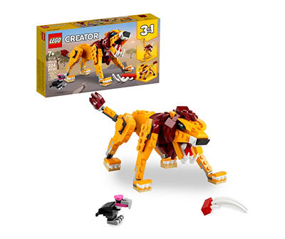 Creator Wild Lion 3-in-1 224-Piece 31112 Building Toy
