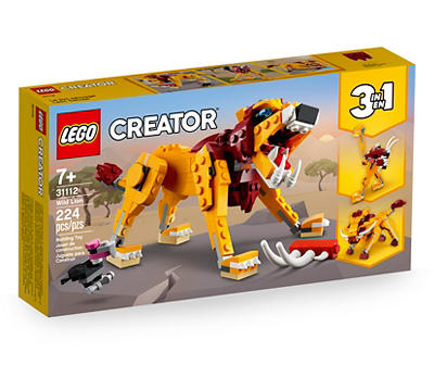 Creator Wild Lion 3-in-1 224-Piece 31112 Building Toy