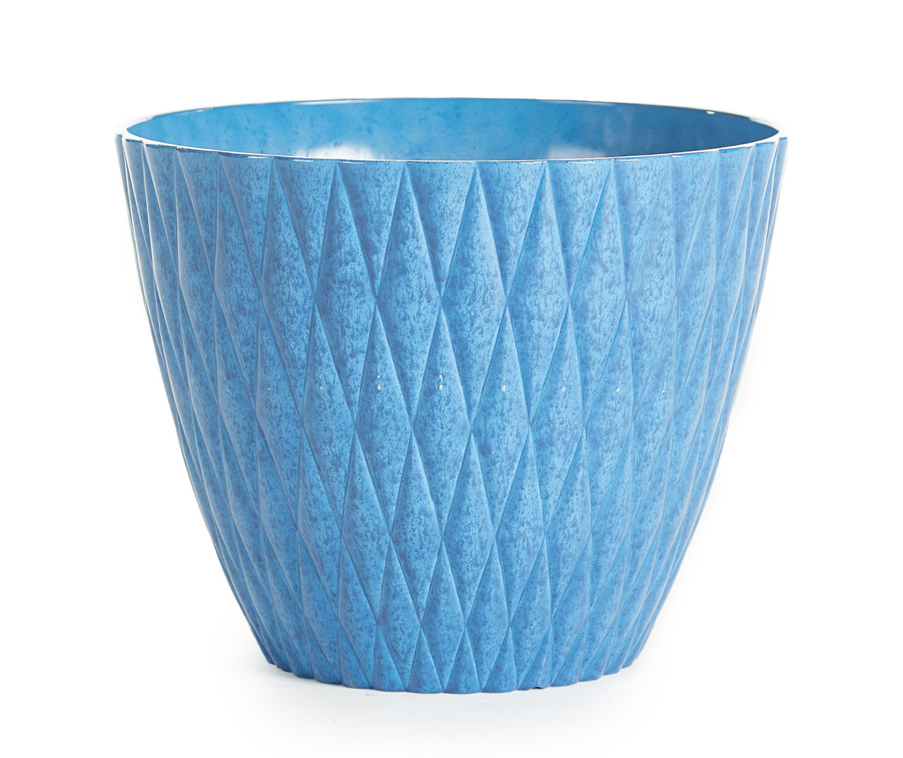 18 IN BLUE TUFTED PLANTER