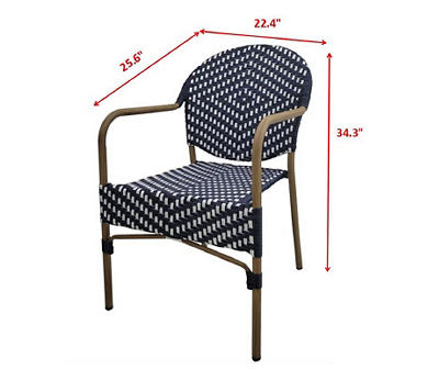 Town Square Woven Bistro Stack Chair