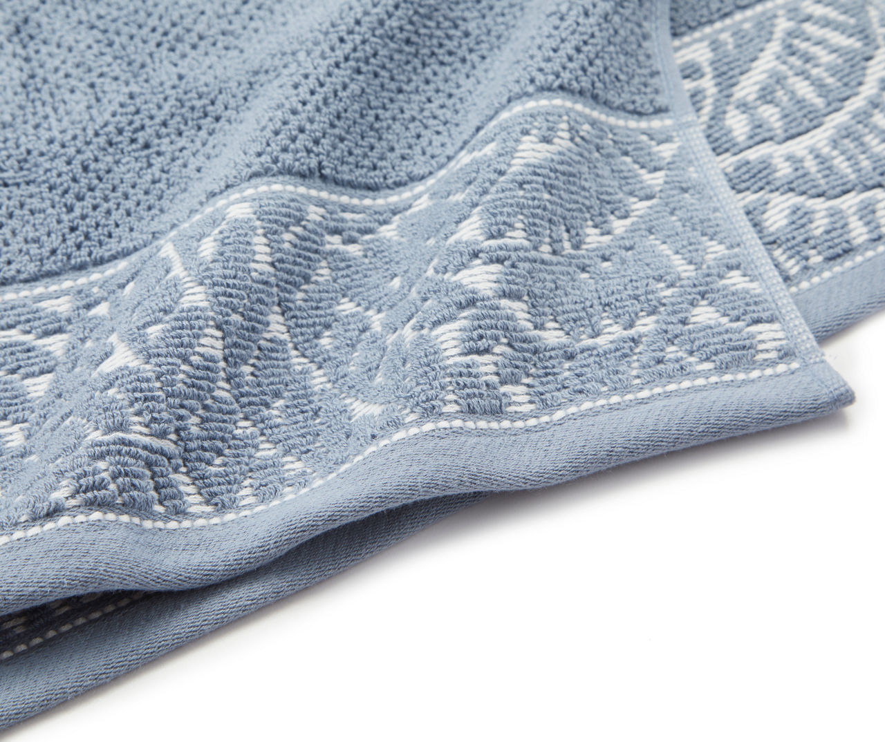 Flint Stone Leaf-Accent Bath Towel