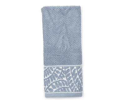 Flint Stone Leaf-Accent Hand Towel