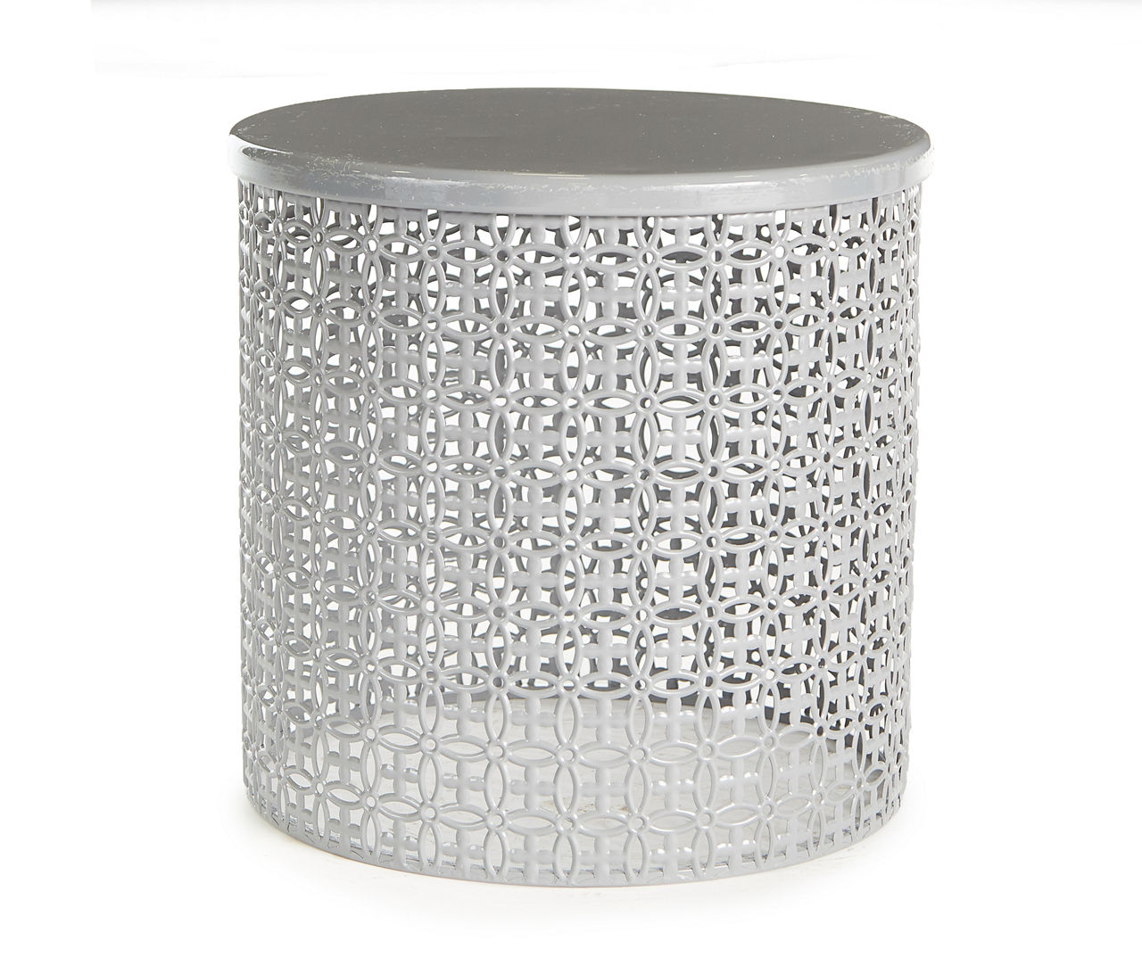 Real Living 16" Metal Drum Garden Table Big Lots