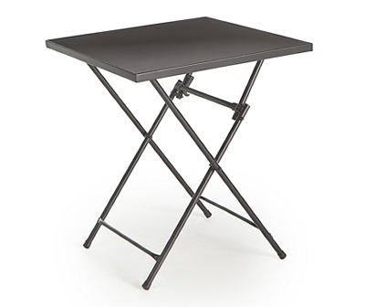 Black Square Steel Outdoor Folding Table