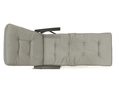 Gray Padded Folding Lounge Chair