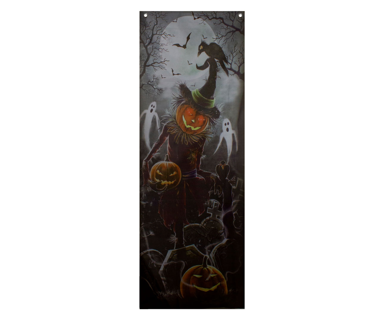 Northlight Scary Pumpkin & Graveyard Door Decor | Big Lots