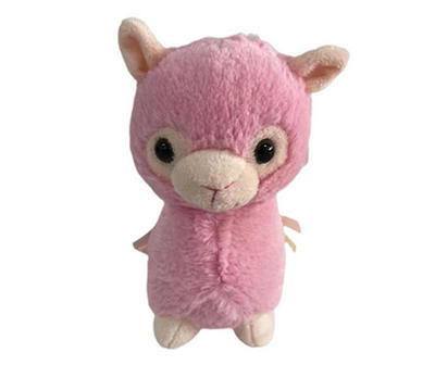 Pink Llama Plush 16" Stuffed Animal New Hangs from your neck 