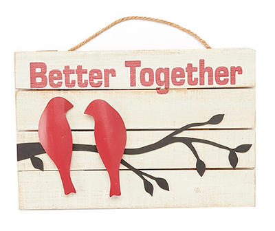 "Better Together" Birds On Branch Hanging Wall Decor