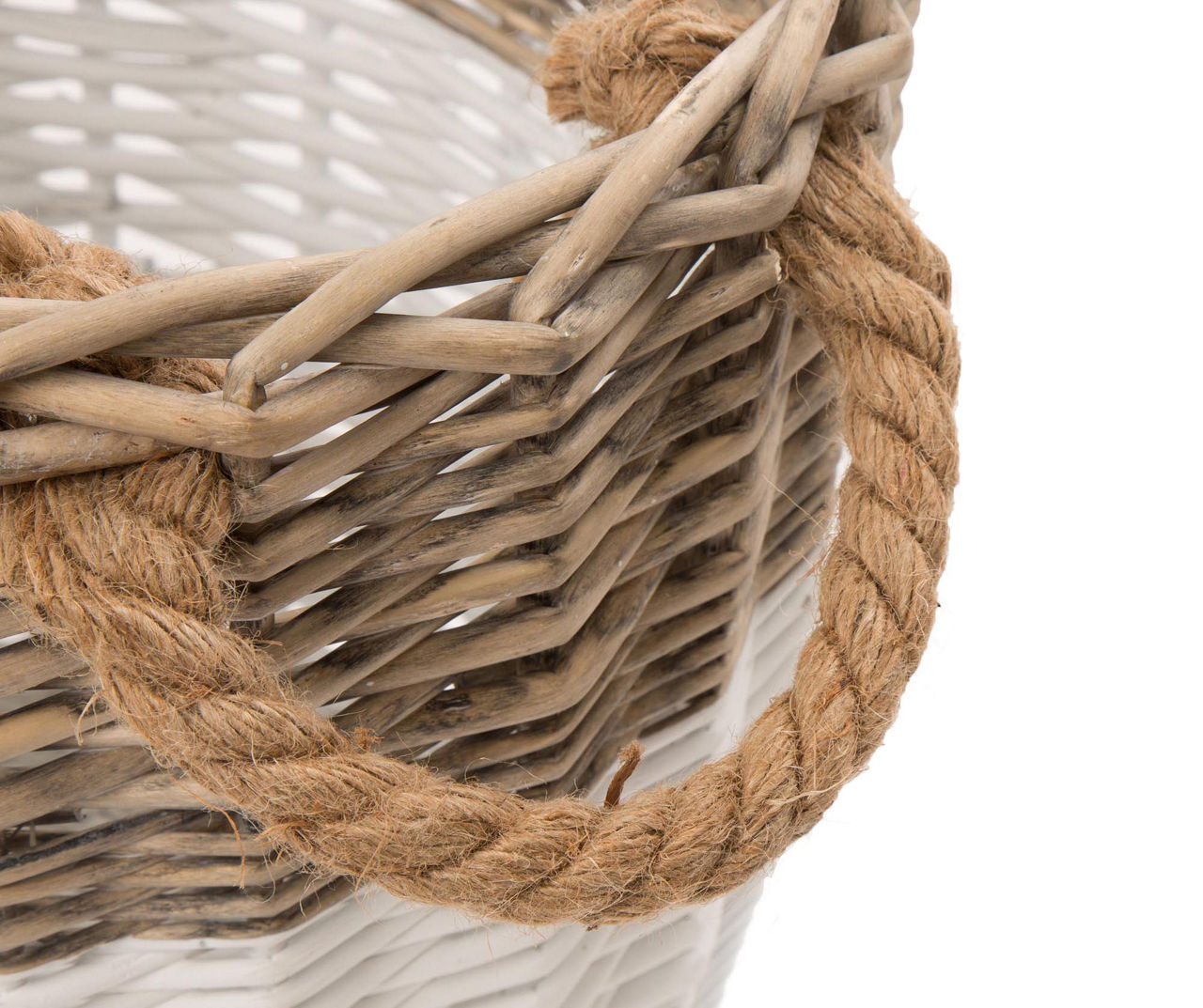 Only 73.18 usd for SET OF THREE ROUND BASKETS - TWO TONED NATURAL Online at  the Shop