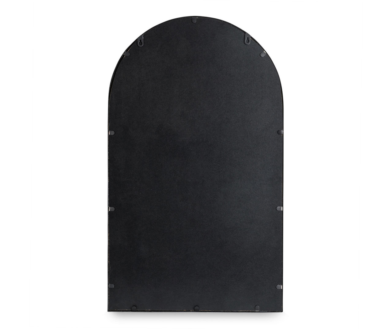 Black Rounded Arch Wall Mirror, (33.07")