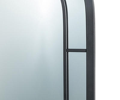 Black Rounded Arch Wall Mirror, (33.07")