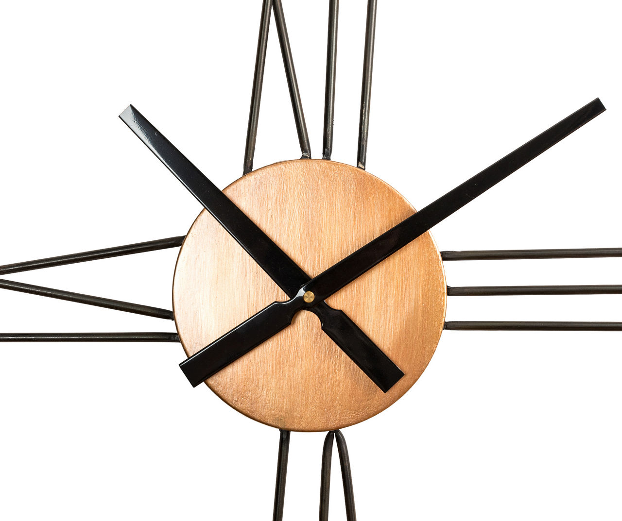 Gray & Brown Jute-Wrapped Roman Numeral Modern Farmhouse Wall Clock, (31.9")