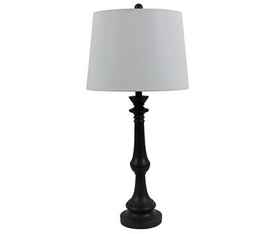 Black Spindle Table Lamp