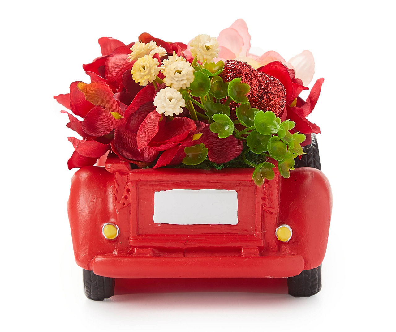 "Loads Of Love" Red Truck & Floral Tabletop Decor