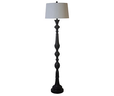 Black Spindle Floor Lamp