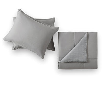 Gray Queen/King 3-Piece Comforter Set