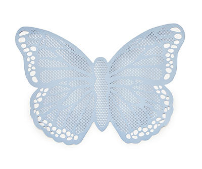 Blue Cutout Butterfly Shaped PVC Placemat