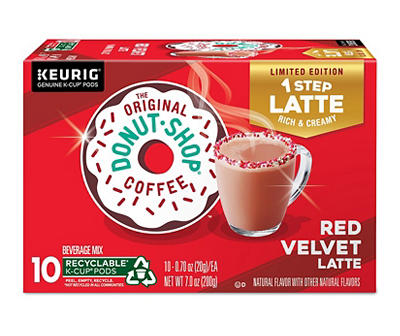 Donut Shop Red Velvet Latte 10-Pack Brew Cups