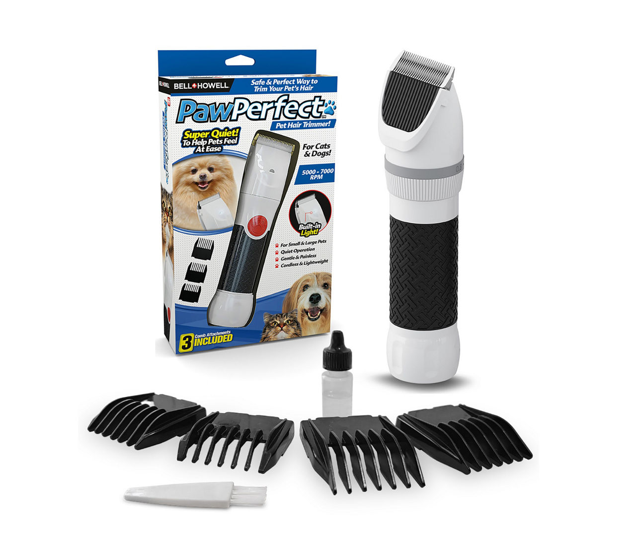 As Seen On TV White PawPerfect Pet Hair Trimmer