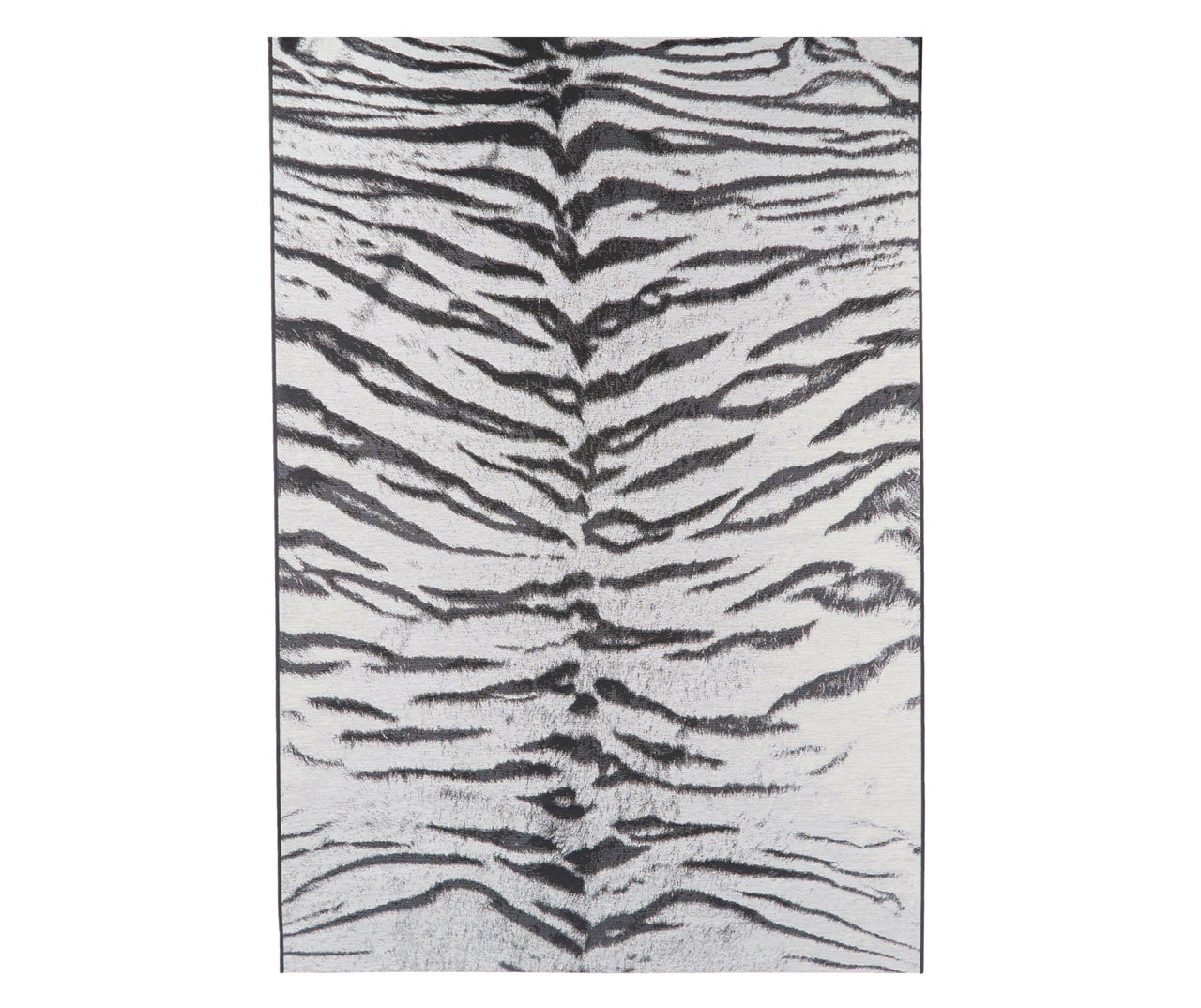 Dolce Ivory & Black Bengal Stripe Outdoor Area Rug, (8' 1" x 11' 2")