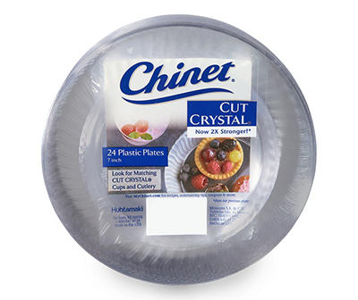 Chinet Chinet Cut Crystal 7 in. Plastic Plates 24 ct Pack