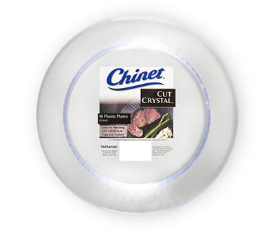 Chinet Cut Crystal 10 in. Plastic Plates 16 ct Pack