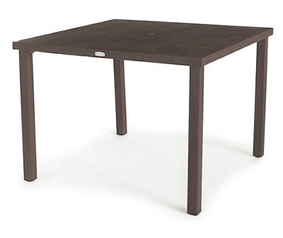 Asheville Wood Look Patio Dining Table