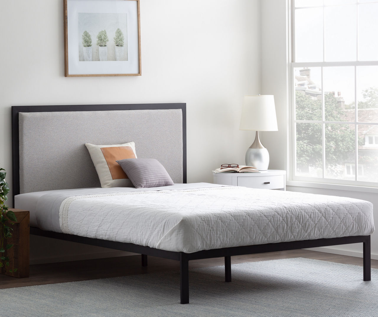 Upholstered twin store xl bed