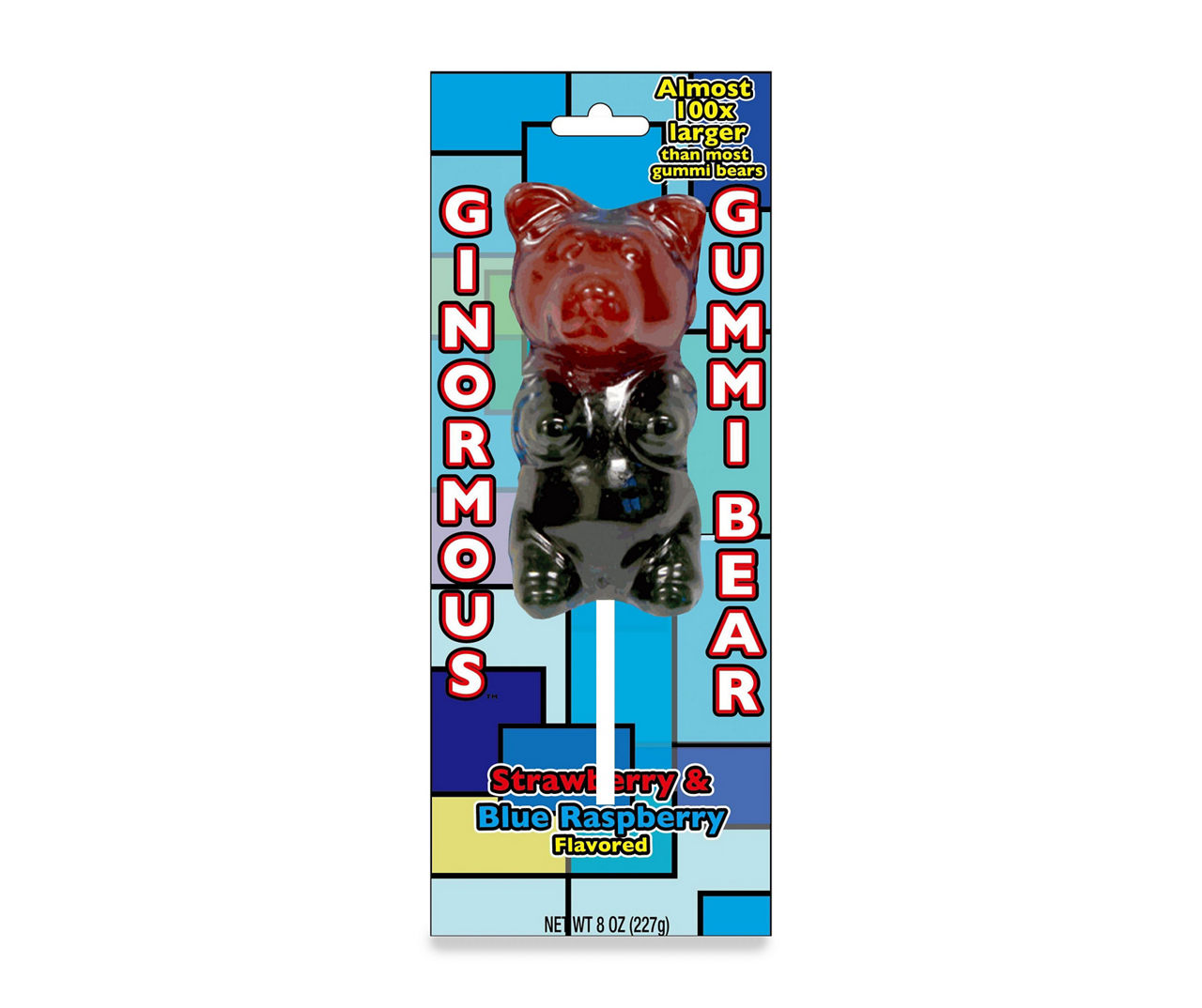 Strawberry And Blue Raspberry Ginormous Gummi Bear 8 Oz Big Lots 6578