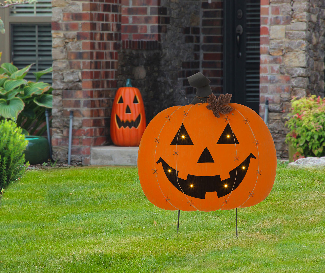 Glitzhome Jack O'Lantern LED Yard Stake | Big Lots