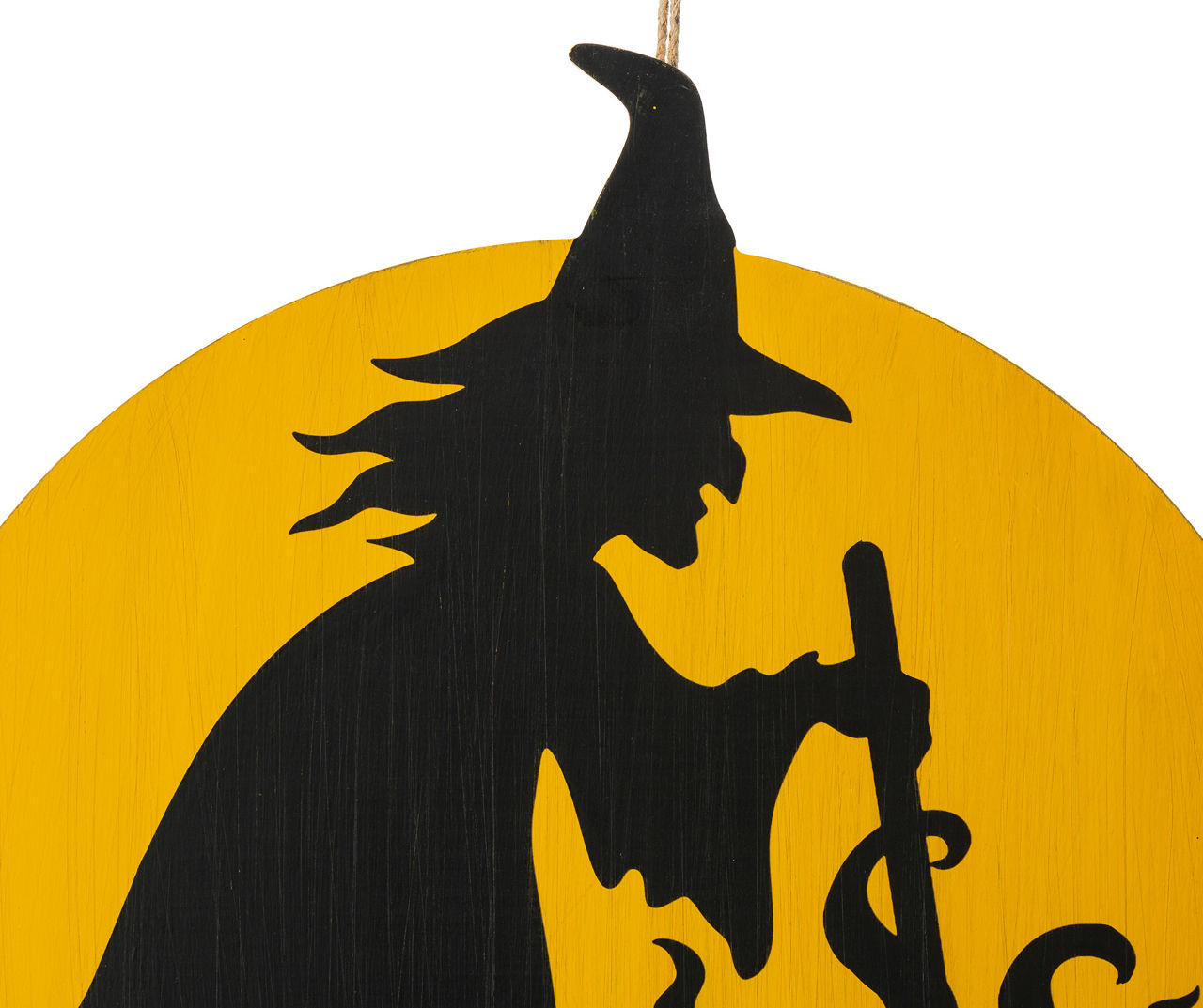 "The Witch Is In" Witch & Cauldron Yard Stake