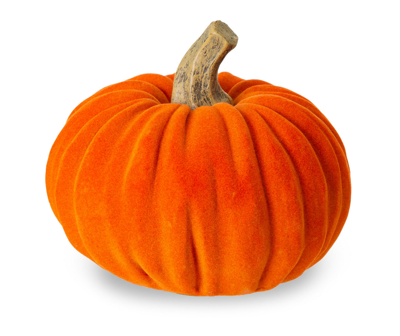 Orange Velvet 3-Piece Rib Pumpkin Set