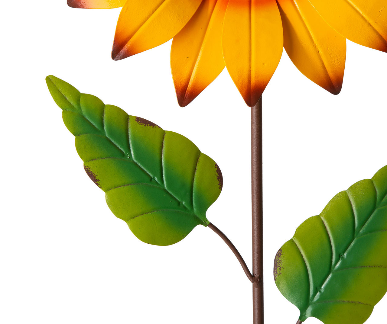 42" Yellow & Green Sunflower Yard Stake