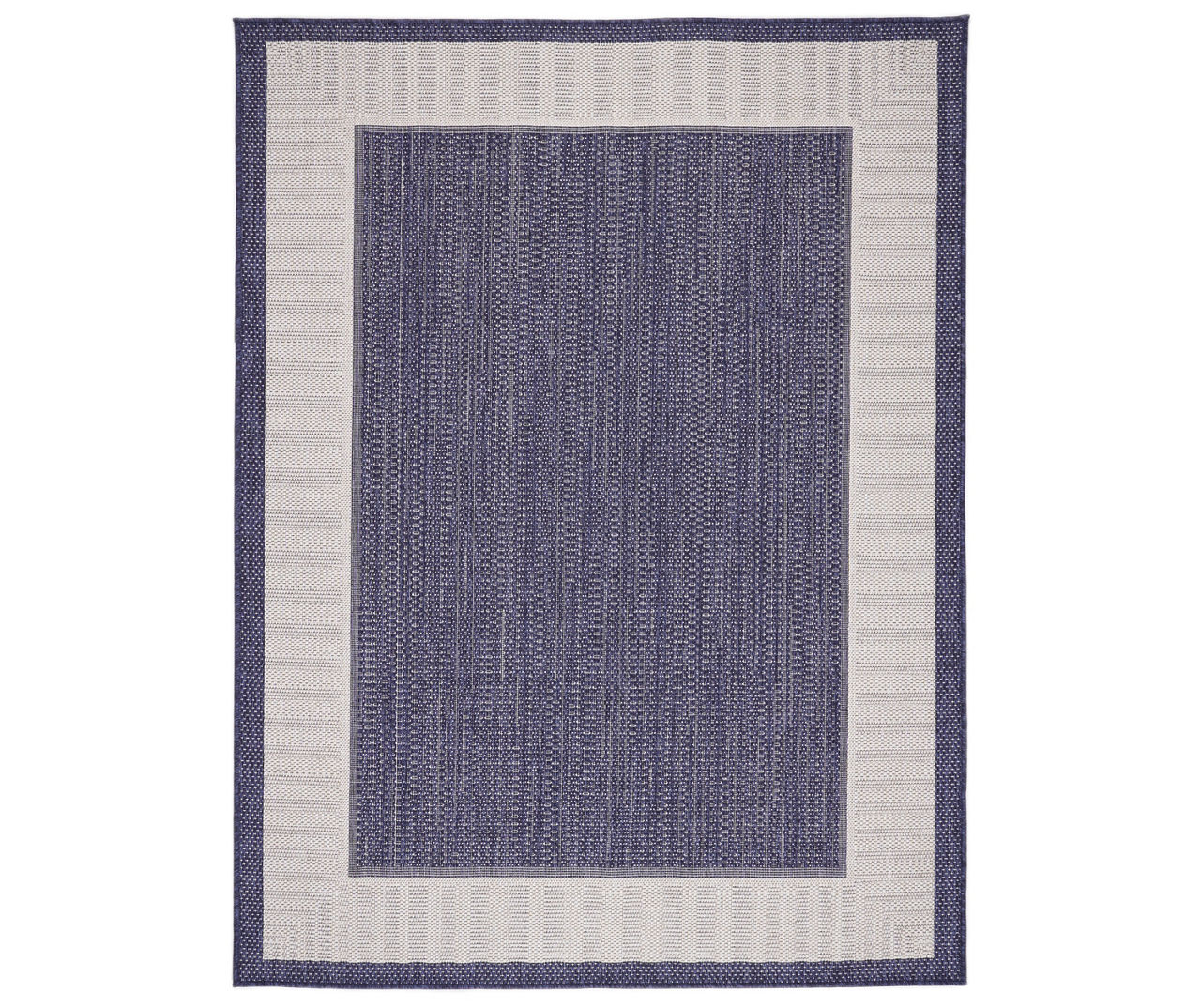 Broyhill Broyhill Autumn Cove Blue Stripe Border Indoor Outdoor Area   810547892