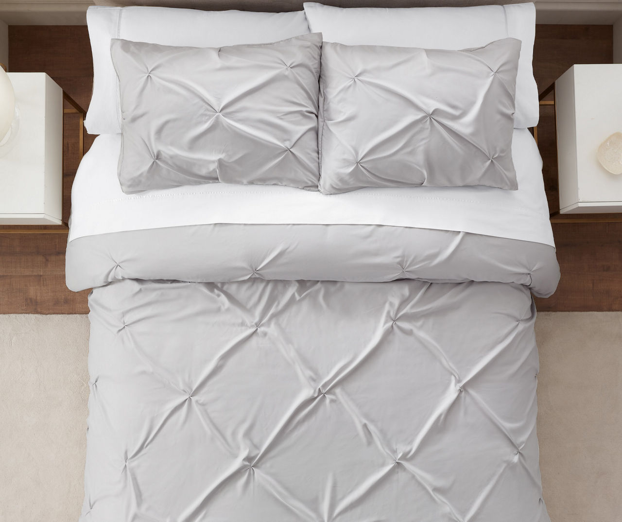 Serta Simply Clean Pleated Duvet Set Big Lots