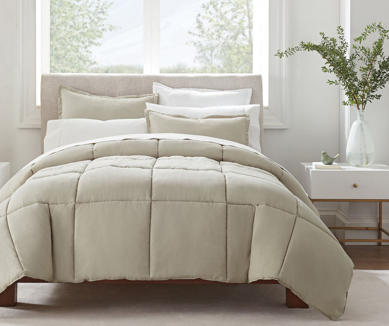 Serta Simply Clean Solid Comforter Set Big Lots