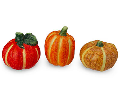 Ceramic Pumpkin & Gourd 6-Piece Tabletop Decor Set