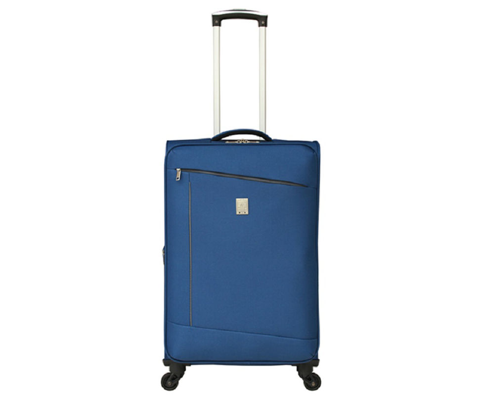 Blue 24 Black Accent Softside Spinner Suitcase