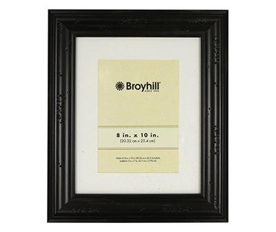 Black Rustic Matted Picture Frame, (8