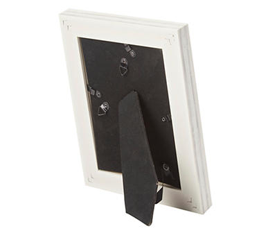 Whitewash Matted Picture Frame, (5" x 7")