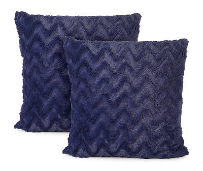 Wave Navy Throw Pillow, 2-Pack