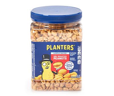 Lightly Salted & Dry Roasted Peanuts, 34.5 Oz.