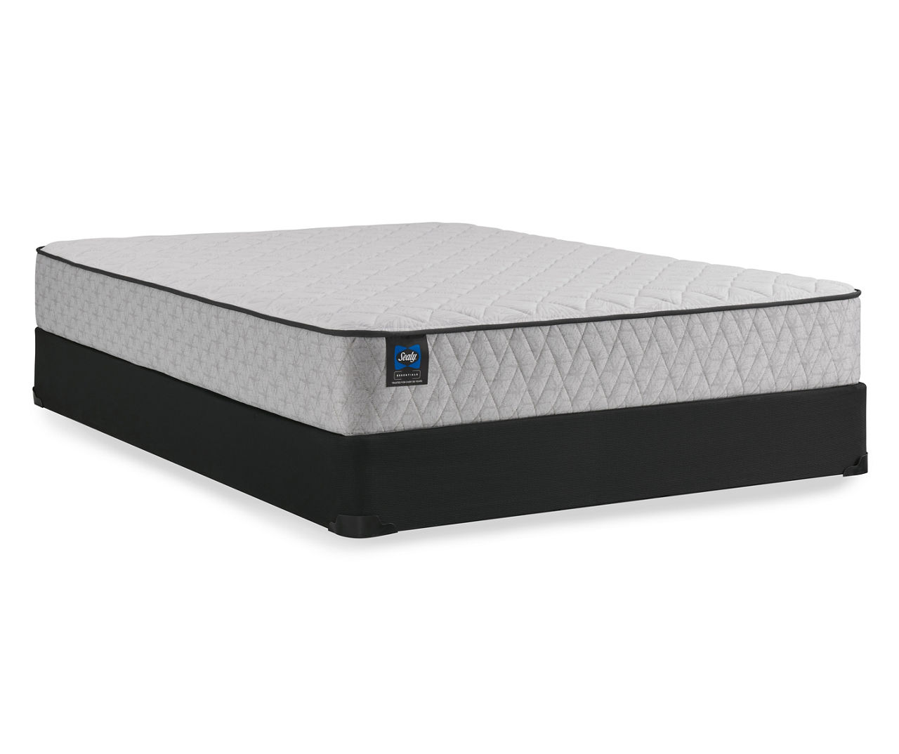 Sealy Bakersfield Queen Firm Mattress & Low Profile Box Spring Set ...