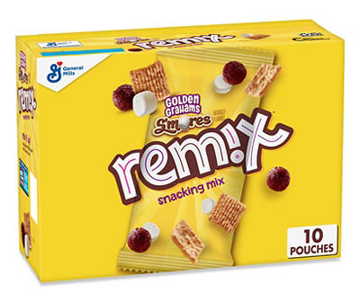 Golden Grahams S'mores Remix Snacking Mix Pouches, 10-Count