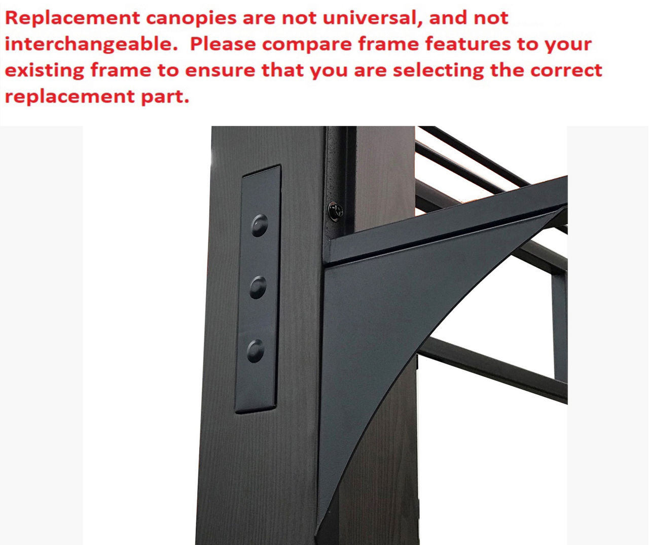 Shadow Creek Gazebo Beige Replacement Canopy